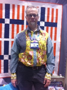 Summer Love shirt by Jan Peeples. Modeled even more proudly by Scott Hansen. Ain't he a hunk?!?