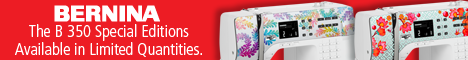 BERNINA 350 SE banner ad for Gen Q