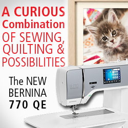 BERNINA 770 QE ad for Gen Q