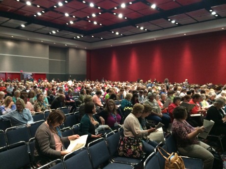 International Quilt Market: The opening session at SchoolHouse in Houston in October 2014. The opening focused on the new Quilting in America Survey that was released that year. 